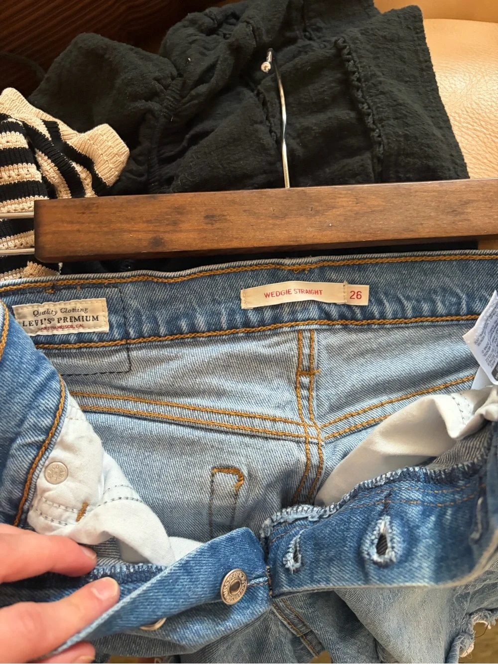 Denim Frayed Hem Women's Levi’s Shorts